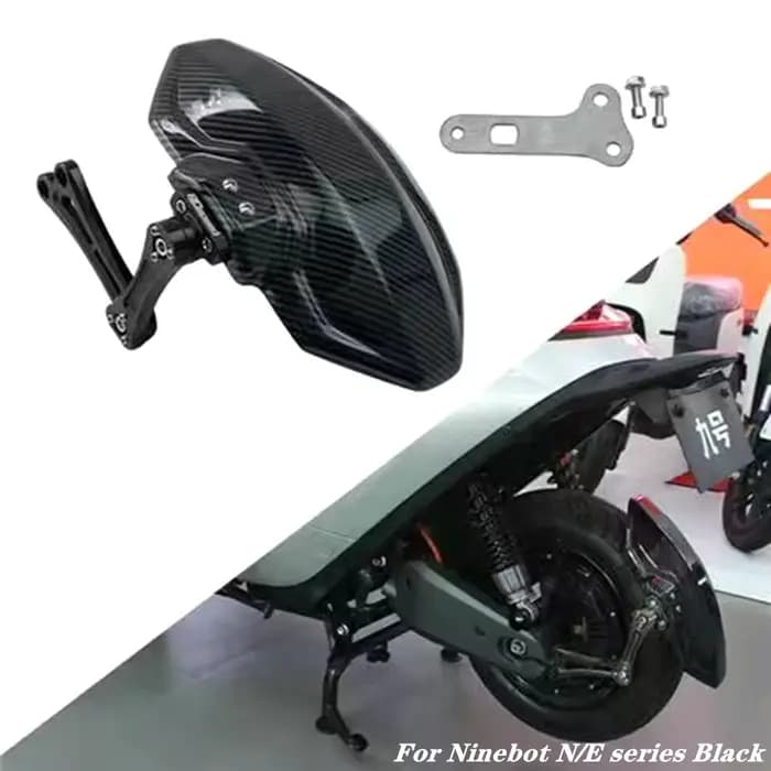 Accessoires de garde-boue arrière en alliage de fibre de carbone pour Ninebot E-Scooter, modifier l'