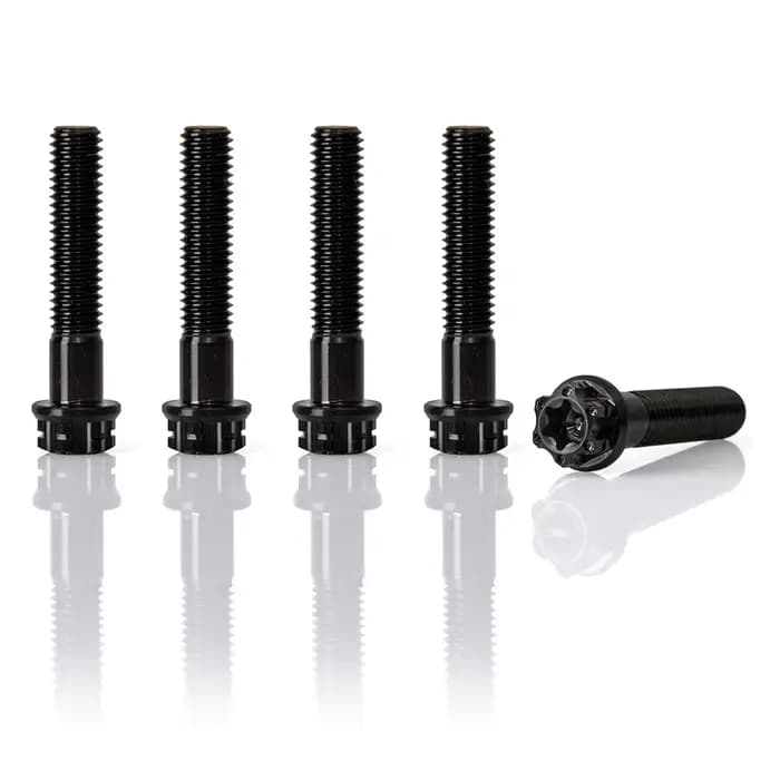 1 jeu de vis de boulon de roue en titane pour Scooter, 5 pièces, accessoires de moto hexagonaux pour