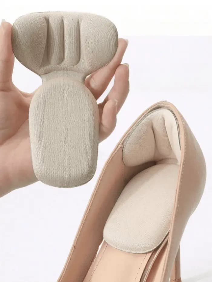 5 paires de coussinets de talon, inserts de chaussures élastiques, grands coussinets de talon pour c
