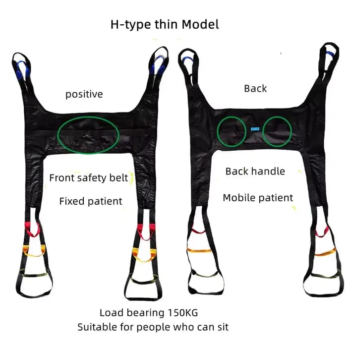 Écharpe de levage médicale pour patients âgés, lit pour fauteuil roulant, ceinture de transfert, ent
