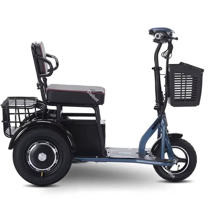 Tricycle électrique pré-assemblé pour femme familiale, Scooter électrique à double moteur, longue po
