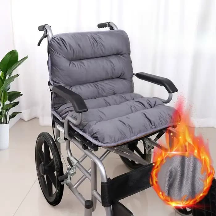 Coussin de siège pour fauteuil roulant spécial automne hiver coussin chaud épais personnes âgées cou