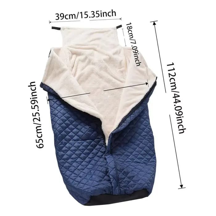 Couverture polaire pour fauteuil roulant avec poche zippée, imperméable, coupe-vent, pour personnes
