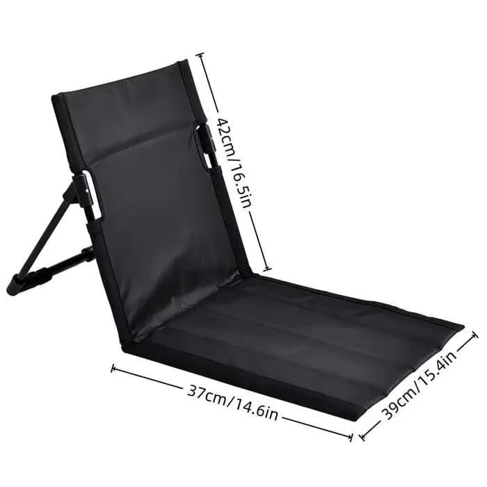 Chaise de camping pliable d'extérieur, chaise inclinable simple pour jardin, parc, pique-nique, camp