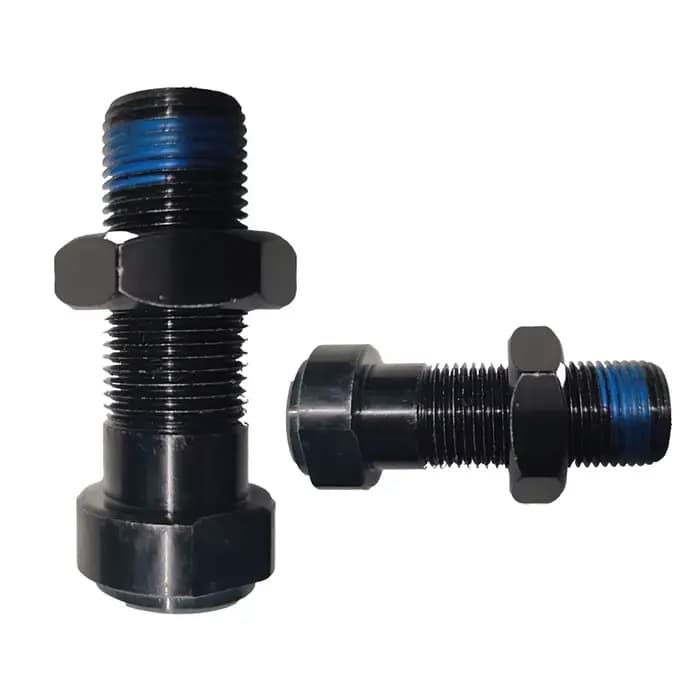 Adaptateur de récepteur d'axe arrière pour fauteuil roulant, en acier, diamètre intérieur 12 mm et 1