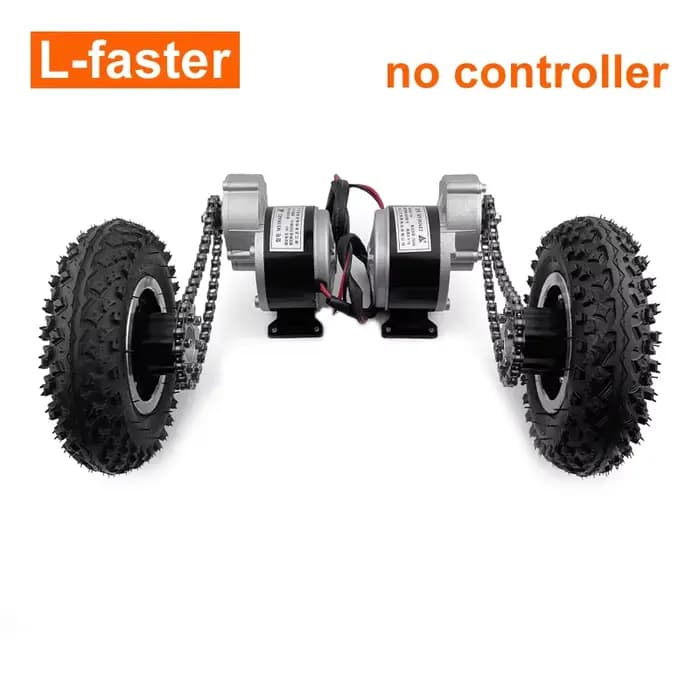 Kit de Conversion de chariot électrique à double entraînement 500W, facile à transporter, jeu de rou