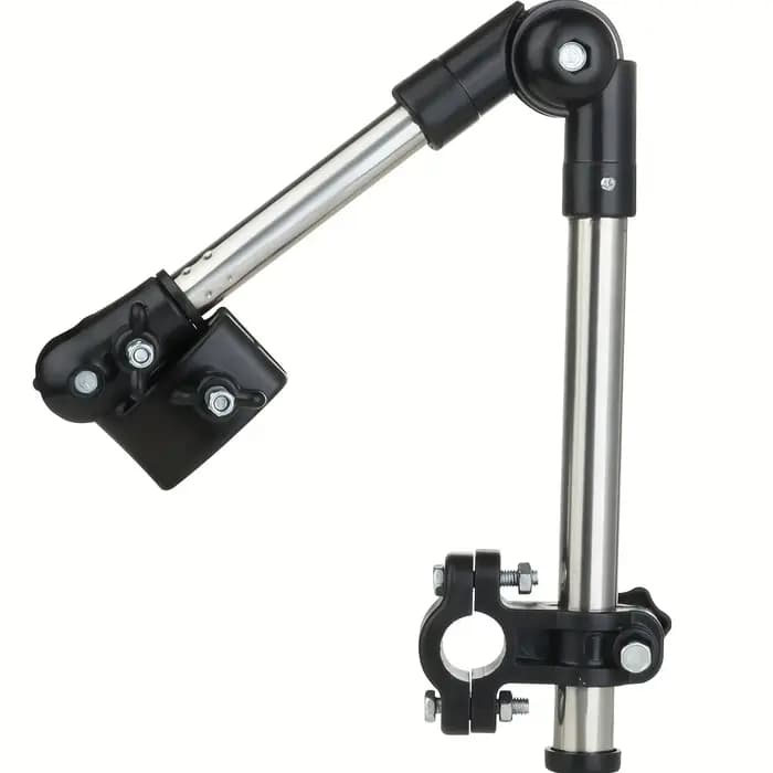 Support de parapluie réglable en acier inoxydable pour fauteuils roulants et vélos - Conception plia