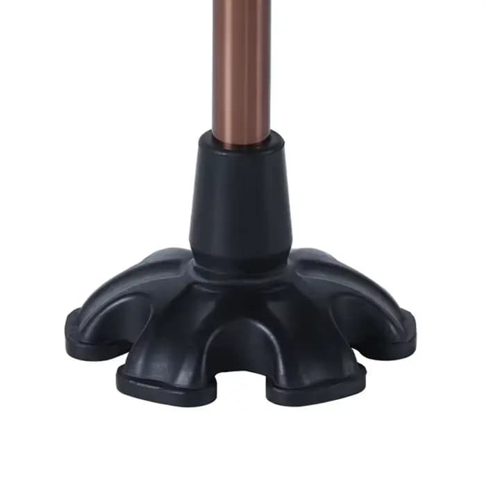 Embouts de canne de rechange universels portables, pied en caoutchouc autoportant, 6 supports, 3/4 p