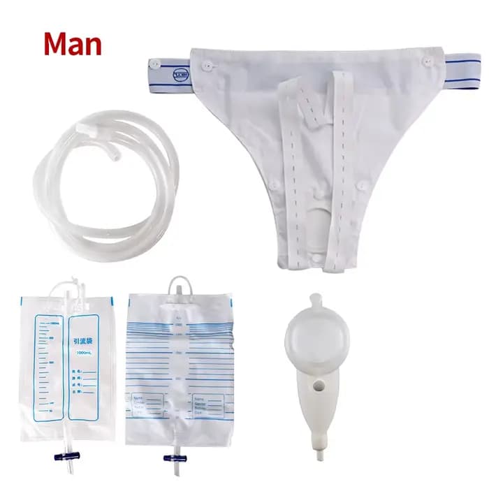 Collecteur d'urine hypoallergénique en Silicone pour adultes, sacs de cathéter d'incontinence urinai