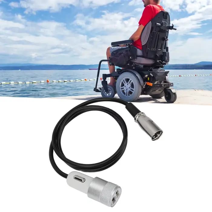 Chargeur électrique pour fauteuil roulant 1 pour 2 Scooters de mobilité USB universels, chargeur rap