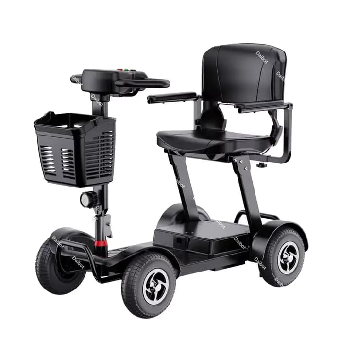 Scooter de mobilité pliant pré-assemblé voiture électrique à 4 roues pour adultes personnes âgées ha