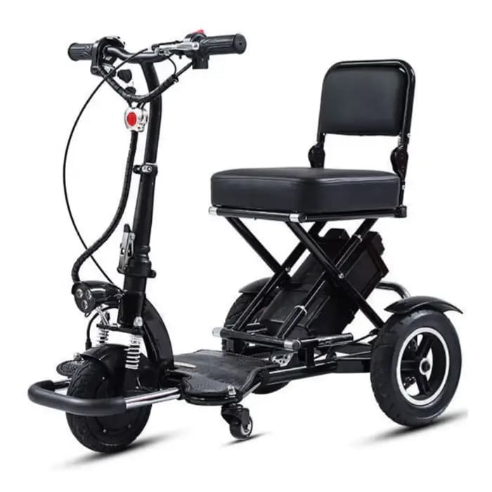 Scooter électrique pliant à trois roues pour personnes âgées 350W 48V12A40-50KM Tricycle électrique