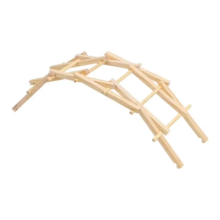 Kit de construction de pont en bois Beili, modèle de pont en arc, blocs de construction DIY, jouets