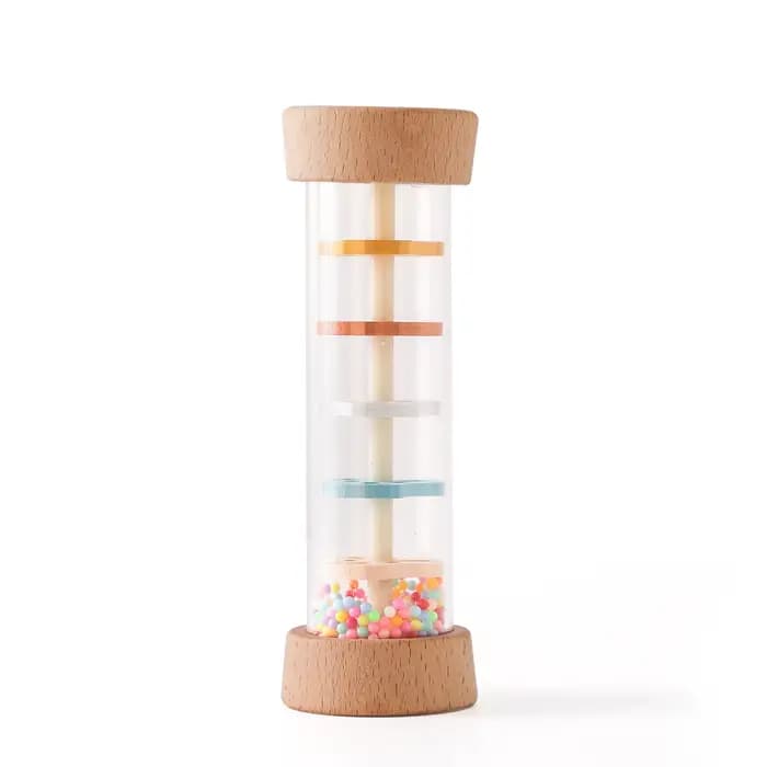 Jouet de bâton de pluie Montessori pour bébés, Shaker Musical en bois, Instrument éducatif sensoriel