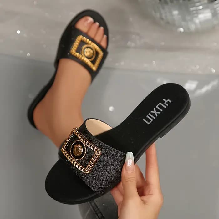 Chaussures pour femmes, nouvelles pantoufles tendance, classiques, élégantes, polyvalentes, couleur