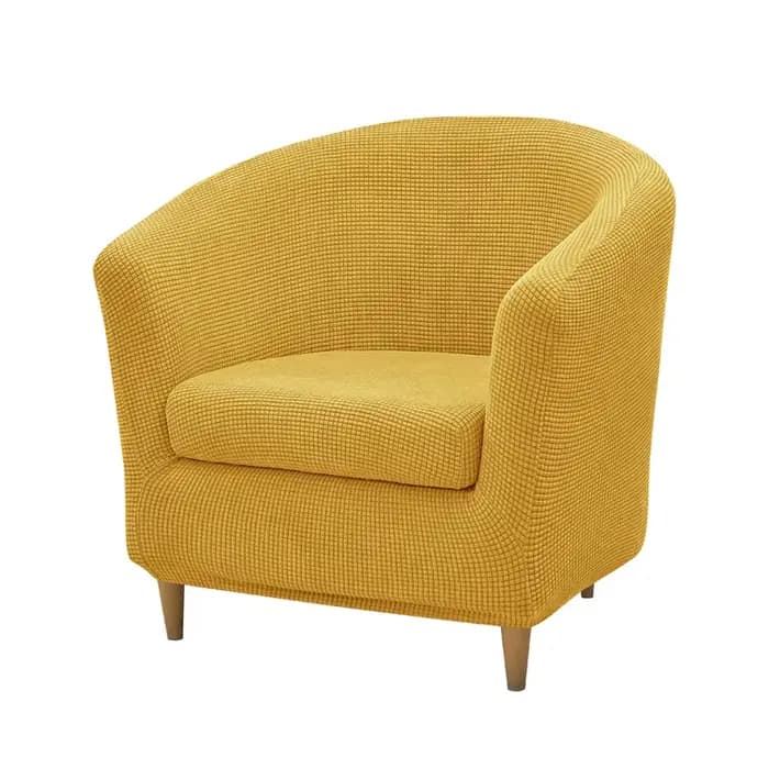 1 ensemble de housses extensibles en polaire pour fauteuil club, fauteuil de bain et canapé simple,