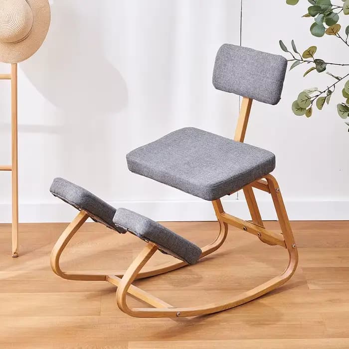 Chaise ergonomique à genoux pour le bureau et la maison, confortable, avec dossier, pour ordinateur, pour adultes et enfants