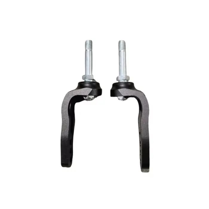1 paire de fourches de roue avant en alliage d'aluminium de 4/5/6 pouces pour fauteuil roulant sportif