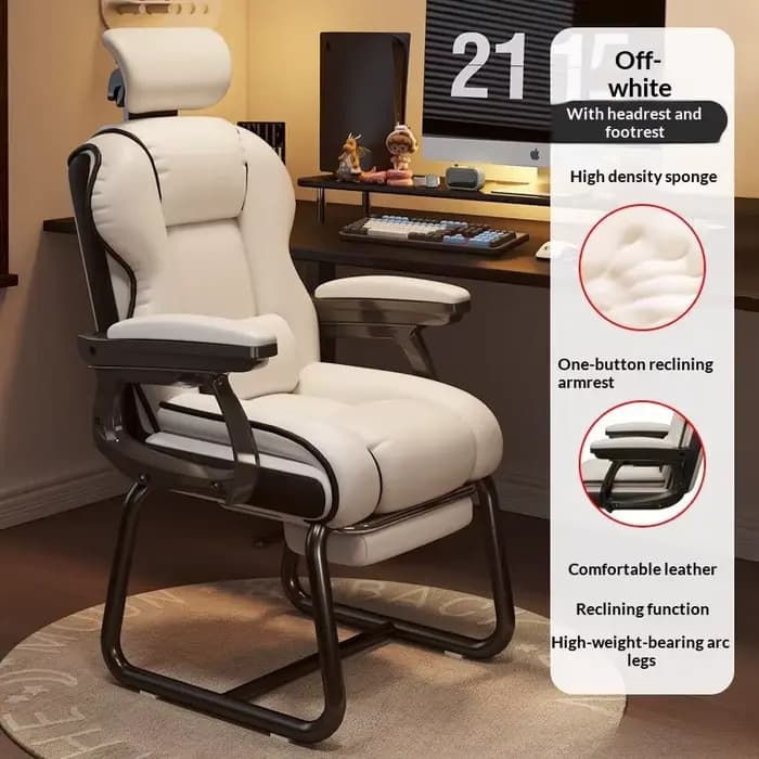 Chaise d'ordinateur chaise de Gamer confortable ergonomique chaise en forme d'arc bureau sédentaire réunion dortoir chaises tabouret de bureau à domicile