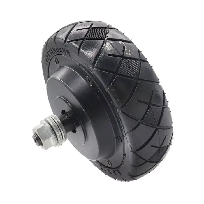 Moteurs avant et arrière de 5,5 pouces + roues, moteur de moyeu de roue sans balais et sans dents, pneu solide, moteur sans balais pour trottinette électrique 36V