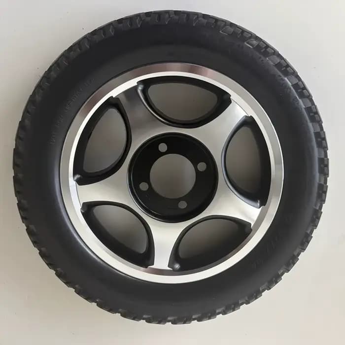 Roue arrière JayCreer 12 1/2 x 2,125 pouces pour fauteuil roulant électrique