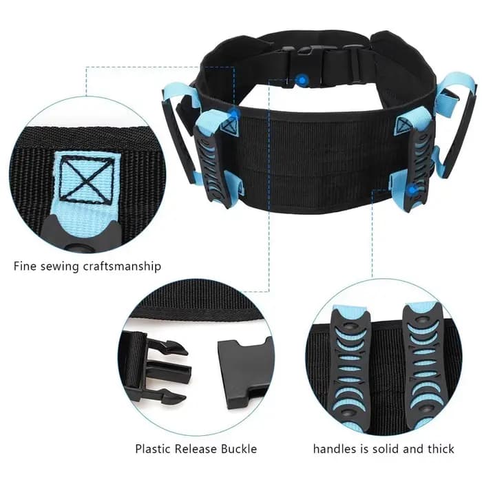 Tcare – ceinture de transfert et de marche avec 7 poignées pour les soins des patients