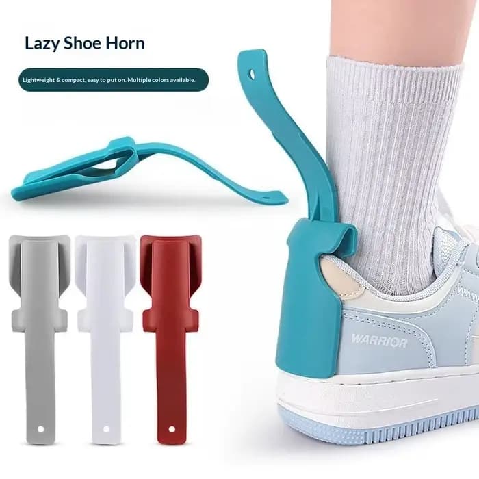 2 pièces Ustensile d'aide à l'enfilage de chaussures, Cale-chaussures en plastique à manche long, compatible avec toutes les chaussures, outil pour enfiler facilement