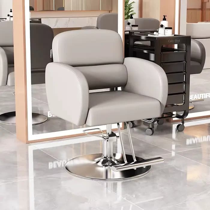 Fauteuil de barbier professionnel, réglable hydrauliquement et pivotant, mobilier de salon de beauté pour barbier, salon de beauté et spa