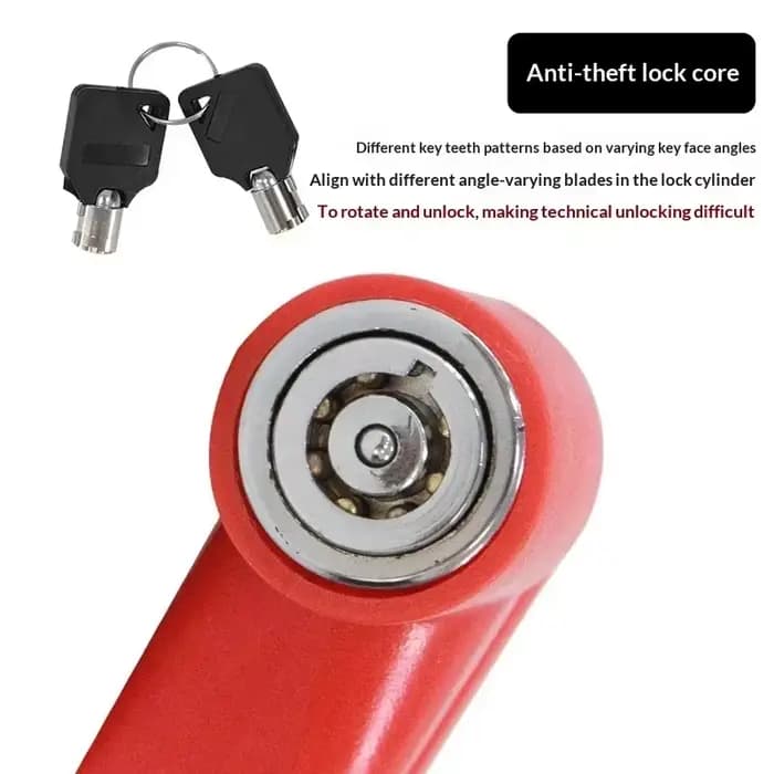 Antivol de frein à disque pour trottinette électrique avec câble en acier pour vélo