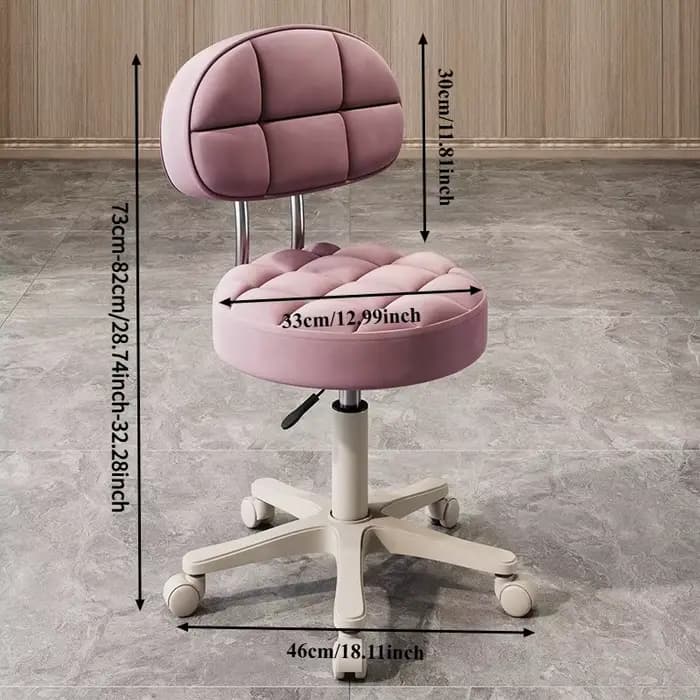 Chaise de salon moderne, chaise de maquillage, chaise de barbier, chaise pivotante, tabouret de beauté, mobilier de salon de coiffure