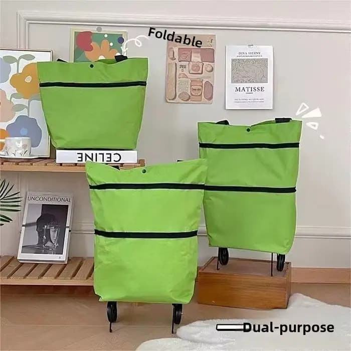 Chariot de courses pliable Portable avec roulettes