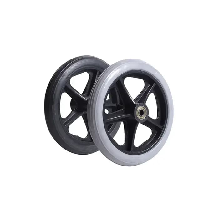 1/2 pièces 6/7/8 pouces roue de remplacement pour fauteuils roulants Rollator marcheurs chaise roulante roues en
