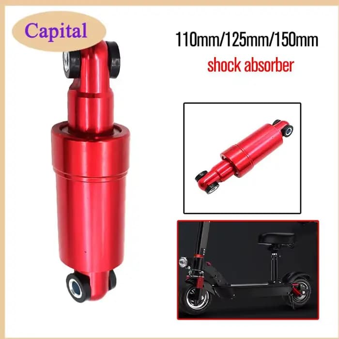 1 paire 110mm 125mm 150mmScooter amortisseur arrière Suspension pour KUGOO M4 Scooter électrique ressort rebond amortissement remplacer les pièces