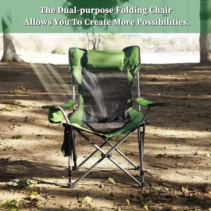 Chaise longue de camping, chaise de camping inclinable portable, chaise de camping pliable avec repose-pieds, appui-tête et sac de rangement