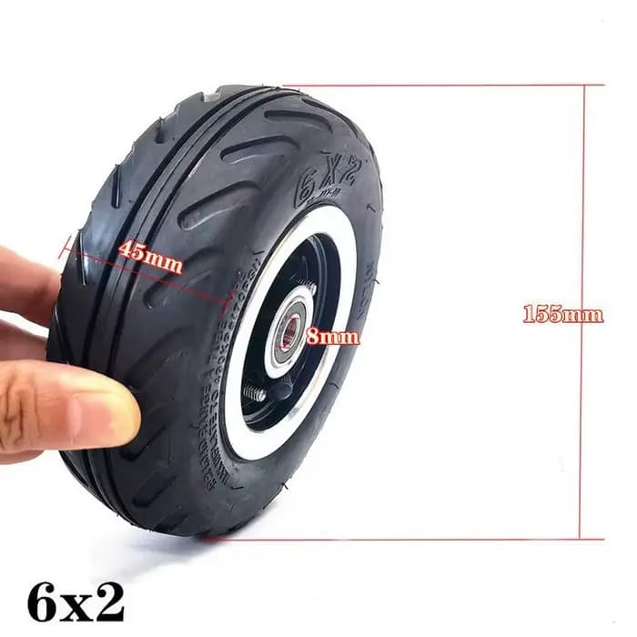 Ensemble de roues de 6 pouces et chambre à air pour Scooter électrique