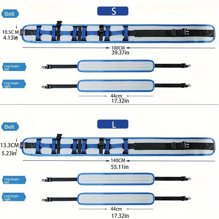 Ceinture d'assistance à l'ascenseur pour personnes âgées – Support de taille doux et confortable pour une mobilité sûre