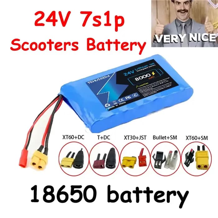 Batterie Lithium-ion 24V 7S1P 8000mAh pour petits monocycles électriques