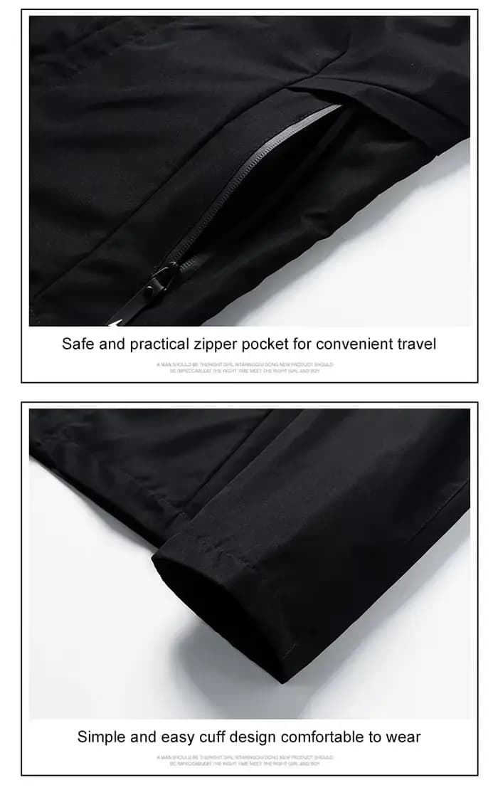 Blouson Moto Suzuki - Veste Coupe-Vent Homme Printemps/Automne - Manteau - Streetwear Tendance - Blouson Homme avec Capuche
