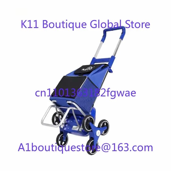 Xsto ZW030 Chariot de courses électrique pour escalade d'escalier 30 kg facile à transporter et pliable