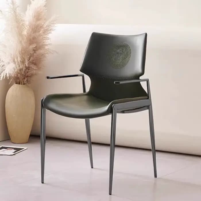 Chaise de salle à manger moderne italienne, fauteuil de luxe à dossier haut pour cuisines ouvertes et maisons modèles, chaise de Restaurant approuvée par le design