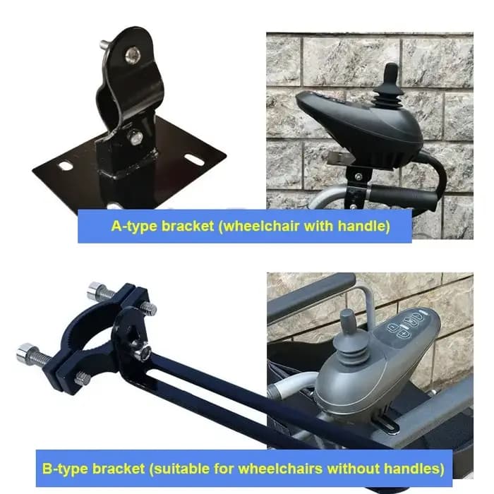 Support arrière de contrôleur d'accessoires de fauteuil roulant Compatible avec la plupart des contrôleurs