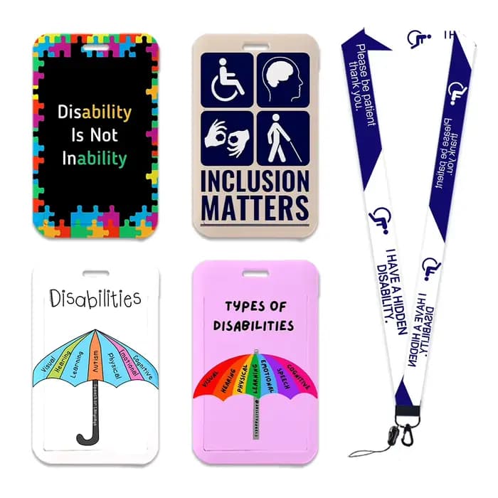 Porte-carte de soutien pour personnes handicapées