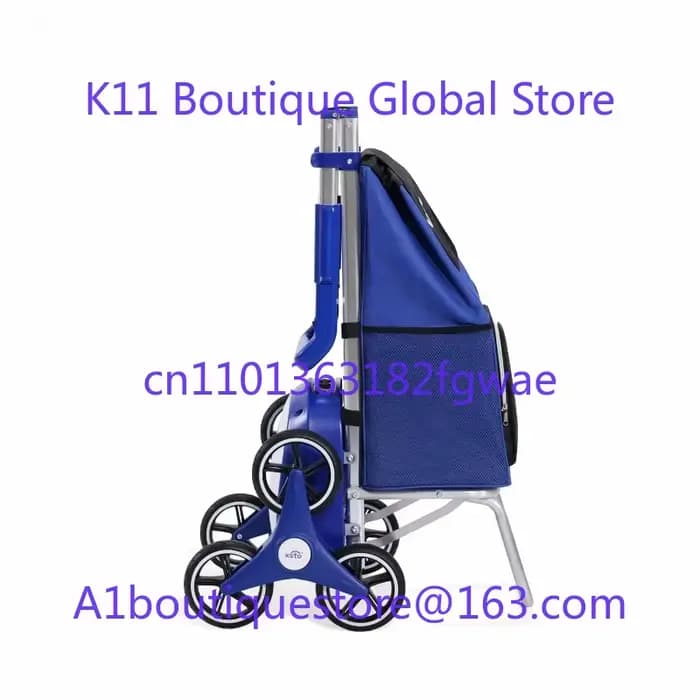 Xsto ZW030 Chariot de courses électrique pour escalade d'escalier 30 kg facile à transporter et pliable
