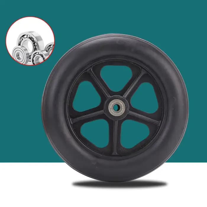 1/2 pièces 6/7/8 pouces roue de remplacement pour fauteuils roulants Rollator marcheurs chaise roulante roues en