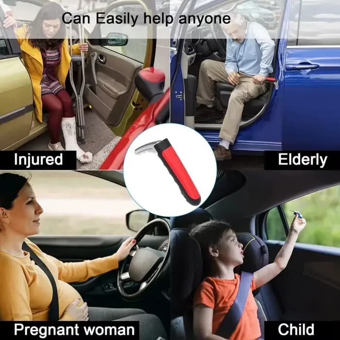 Poignée d'assistance multifonction 2-en-1 pour portière de voiture