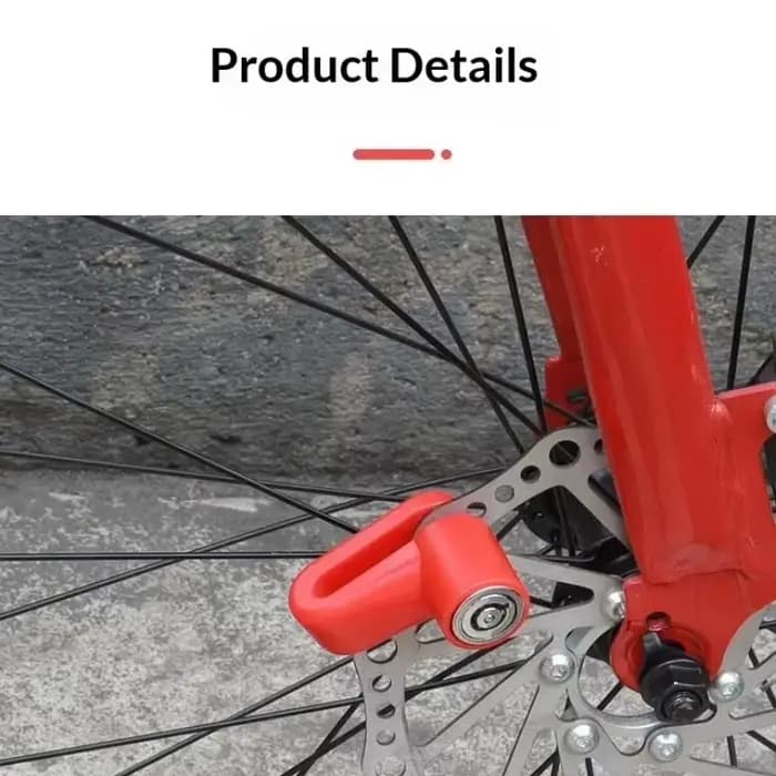 Antivol de frein à disque pour trottinette électrique avec câble en acier pour vélo