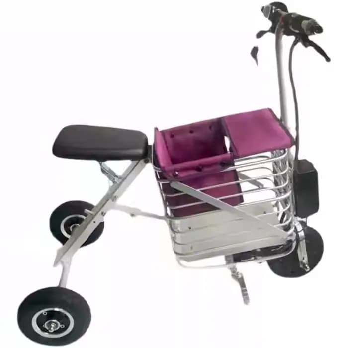 Tricycle électrique pliable à 3 roues pour personnes