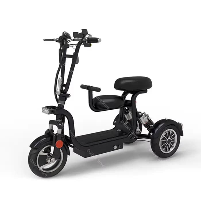 Mini Tricycle Électrique de 10 Pouces pour Parent et Enfant