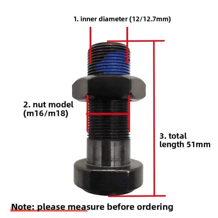 Manchon de fixation rapide pour axe de roue arrière de fauteuil roulant de sport