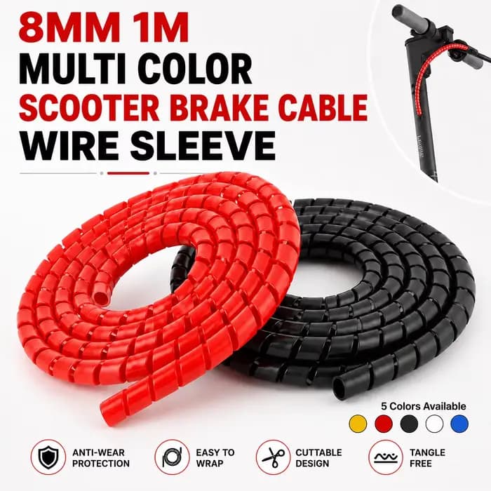 Fil caché de frein de scooter-câble de protection de fil de moteur de 1